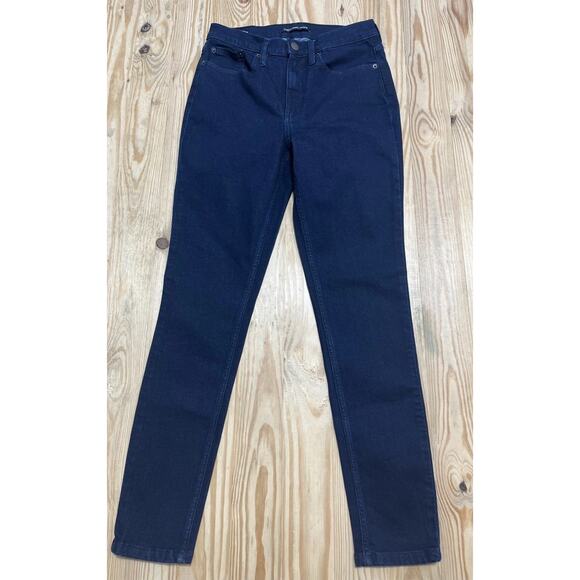 Calvin Klein High Rise Skinny Jeans Womens 6 Dark Blue Denim Zip Fly 5-Pocket - Picture 1 of 8